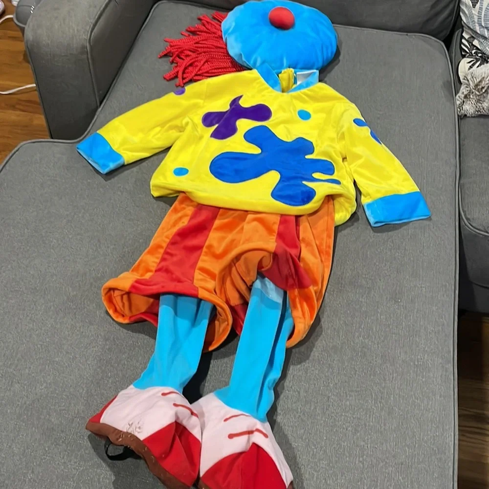 Disney Kids Yellow & Red Clown Costume with Blue Accents - Picture 4 of 12